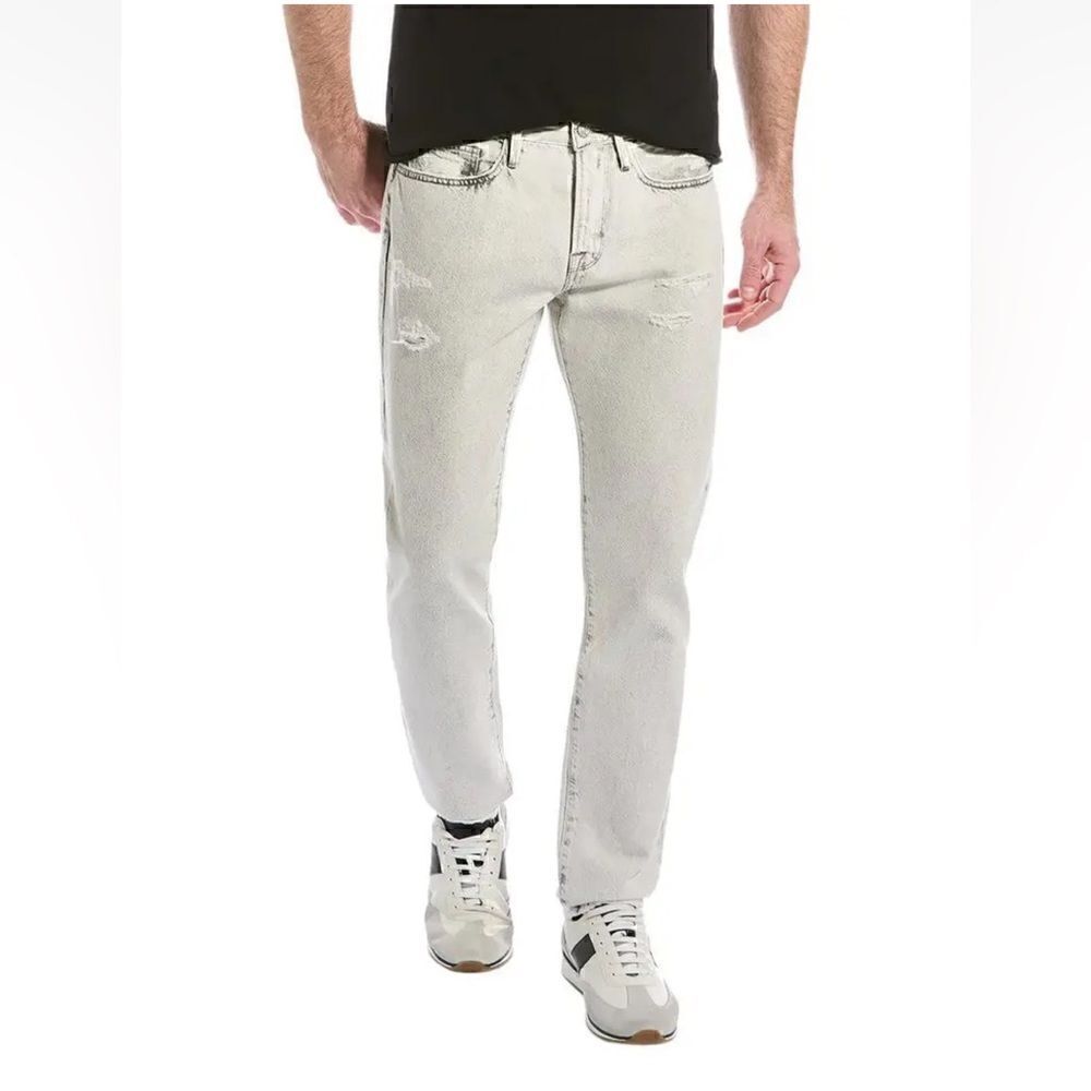 Frame Men's L'Homme Slim-Fit Mid-Rise Degradable Jeans Calverton 28 X 33 NWT